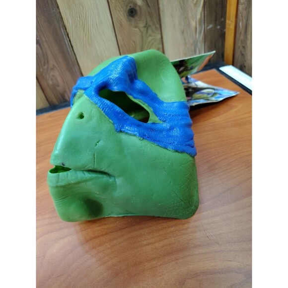 Nickelodeon Teenage Mutant Ninja Turtles Leonardo Rubies Adult Mask Rubber New - Picture 3 of 7